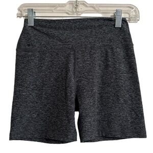 SCORPIO SOL Shorts Womens XS Dark Grey Heather Activewear High Waisted Yoga